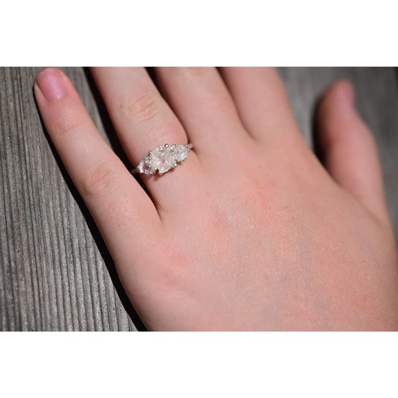 Natural Diamond Ring, Raw Diamond Ring, Uncut Diamond Ring, Engagement R… - Picture 2 of 2